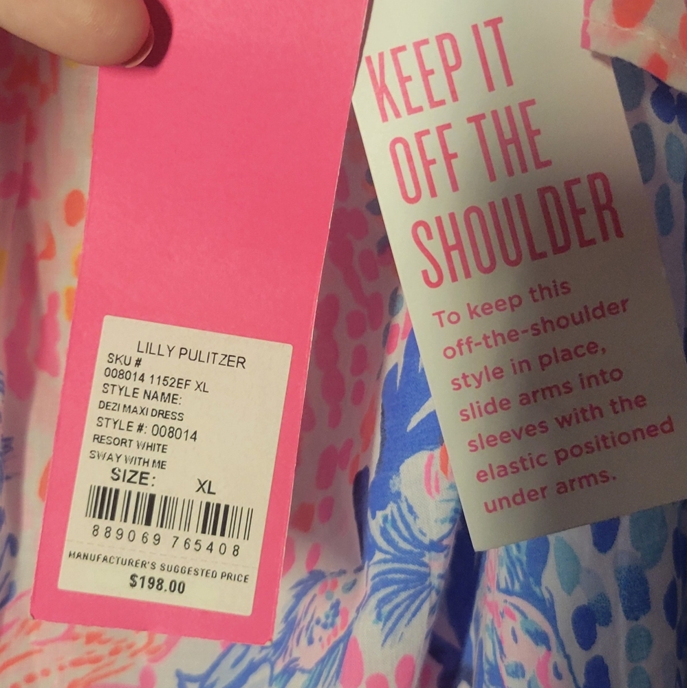 Lilly Pulitzer Dezi Maxi Dress Sway With Me XL Holy Grail - Picture 6 of 7